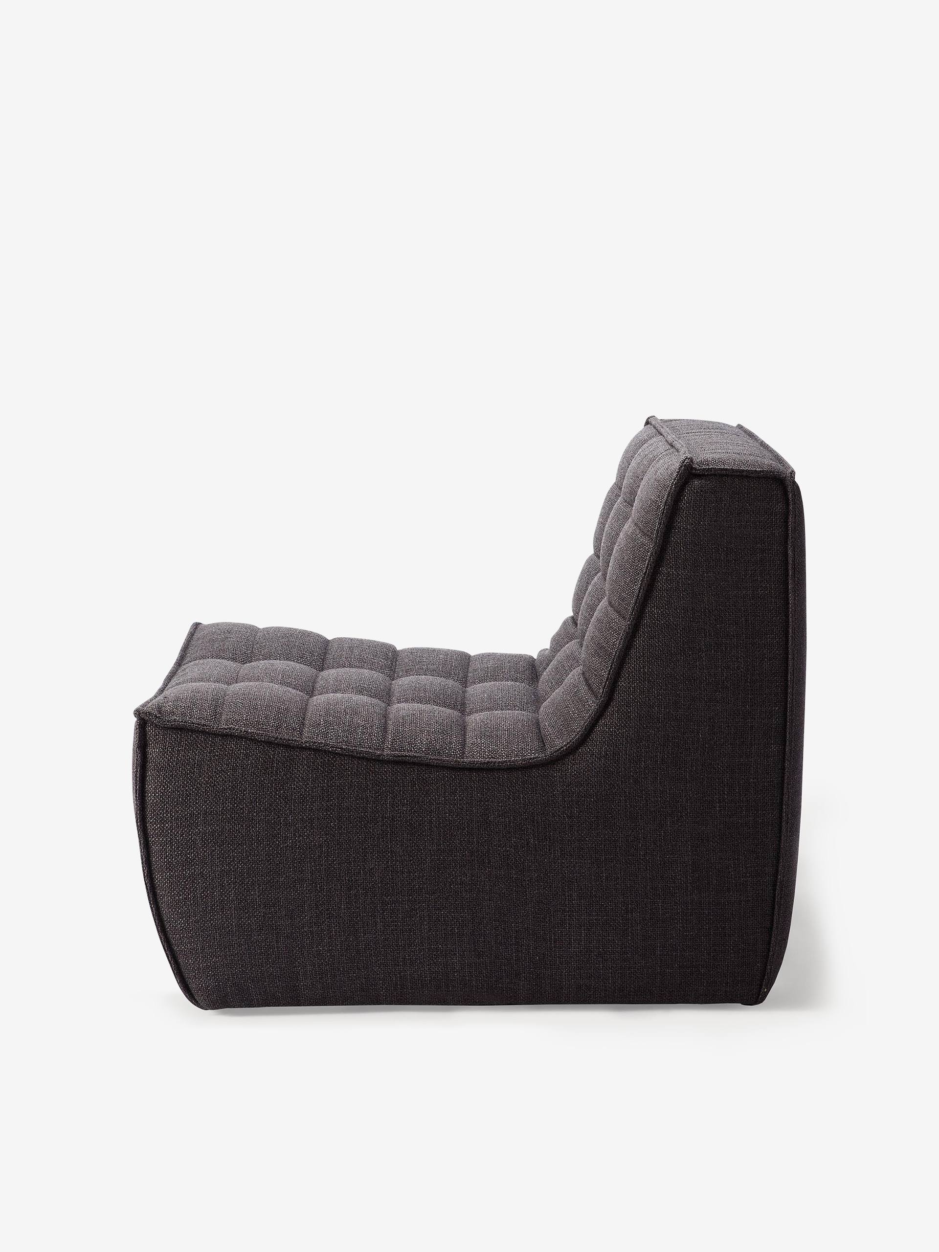 Fauteuil N701 - ETHNICRAFT Gris , Maison Bensimon