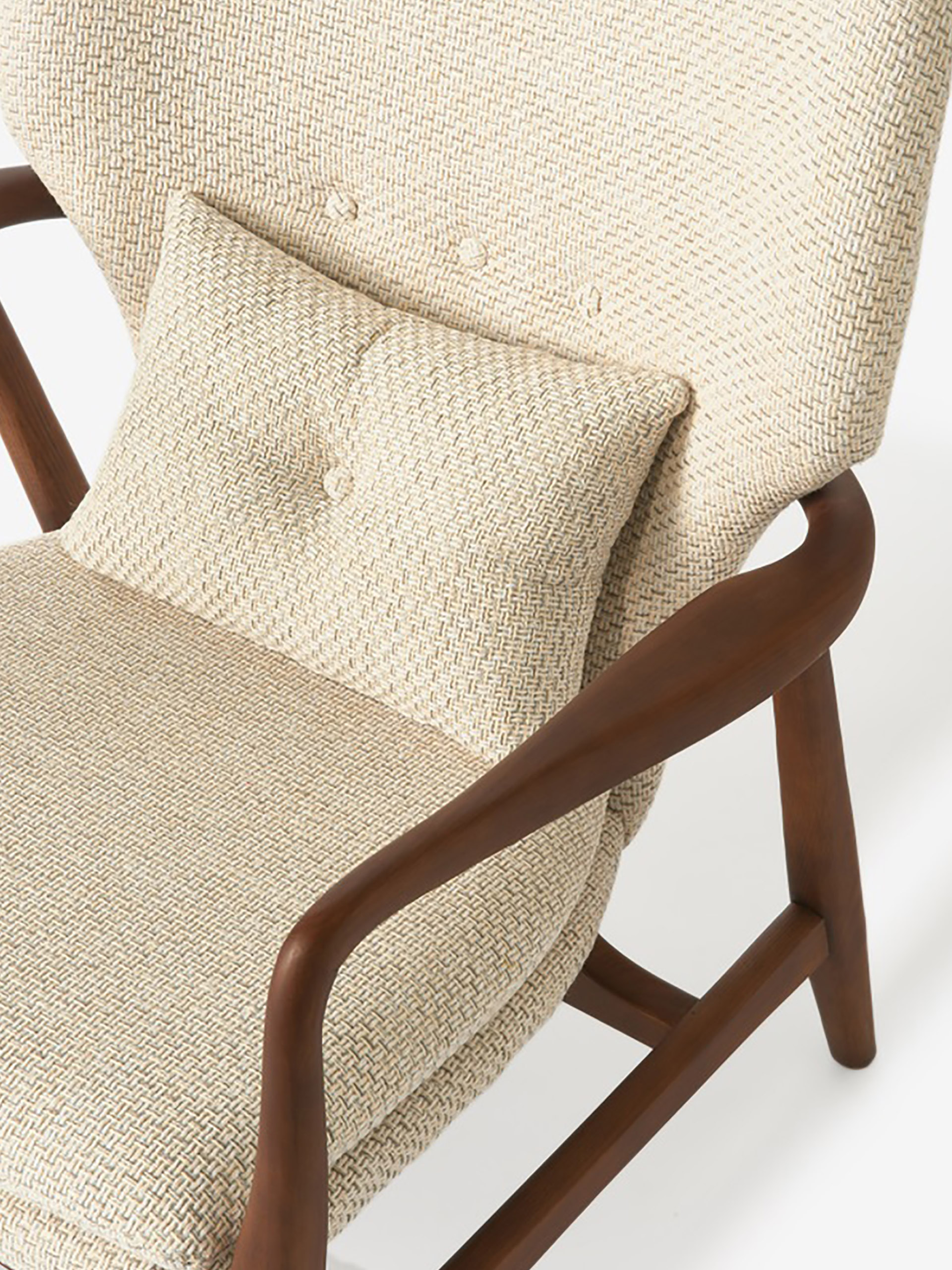 FAUTEUIL PEGGY BOIS ECRU CHINE - POLSPOTTEN  Ecru , Maison Bensimon