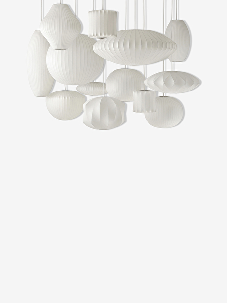 SUSPENSION PEAR BUBBLE S GEORGE NELSON BLANC - HAY  Blanc , Maison Bensimon