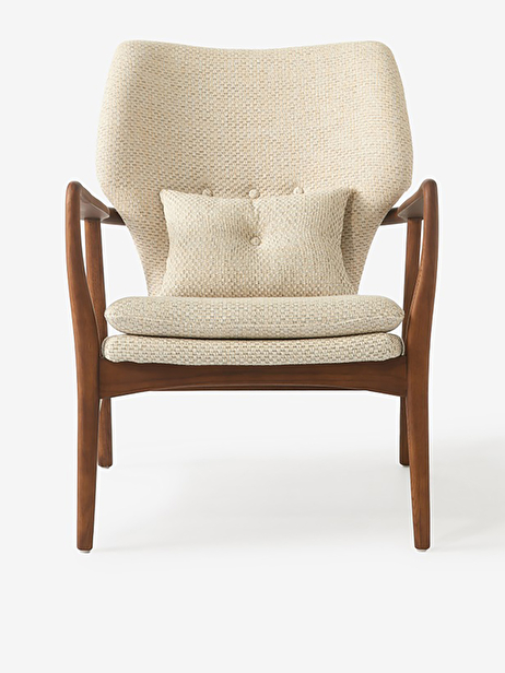 FAUTEUIL PEGGY BOIS ECRU CHINE - POLSPOTTEN  Ecru , Maison Bensimon