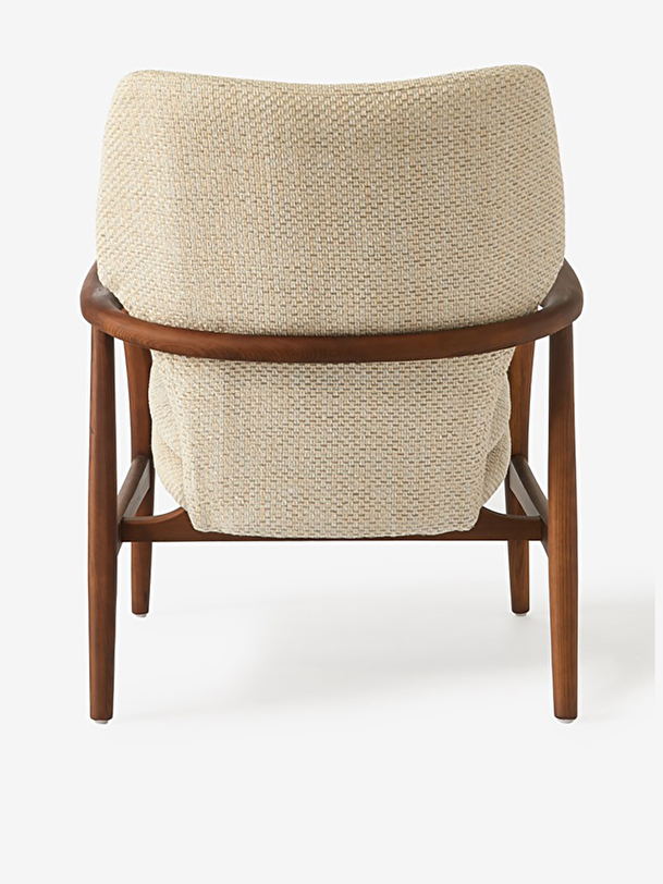 FAUTEUIL PEGGY BOIS ECRU CHINE - POLSPOTTEN  Ecru , Maison Bensimon