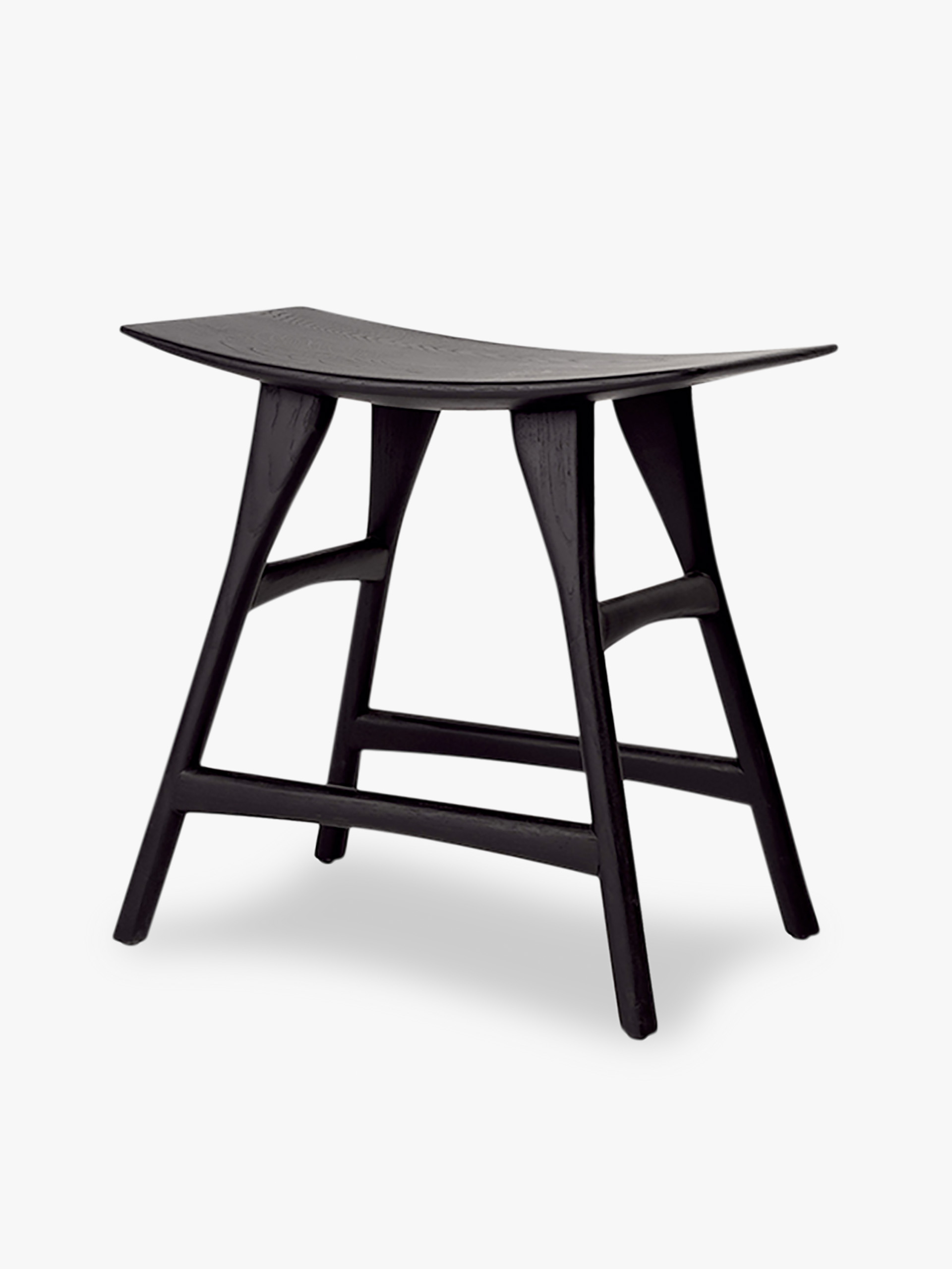 TABOURET OSSO GRAIN AND GREEN - ETHNICRAFT Noir , Maison Bensimon