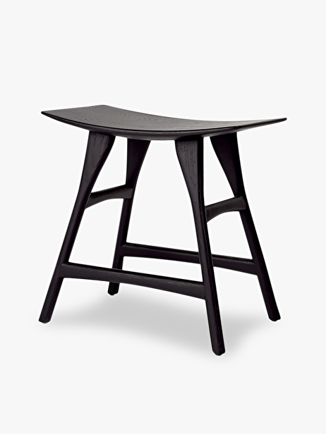 TABOURET OSSO GRAIN AND GREEN - ETHNICRAFT  Noir , Maison Bensimon