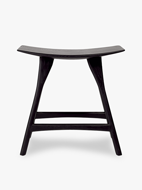 TABOURET OSSO GRAIN AND GREEN - ETHNICRAFT  Noir , Maison Bensimon