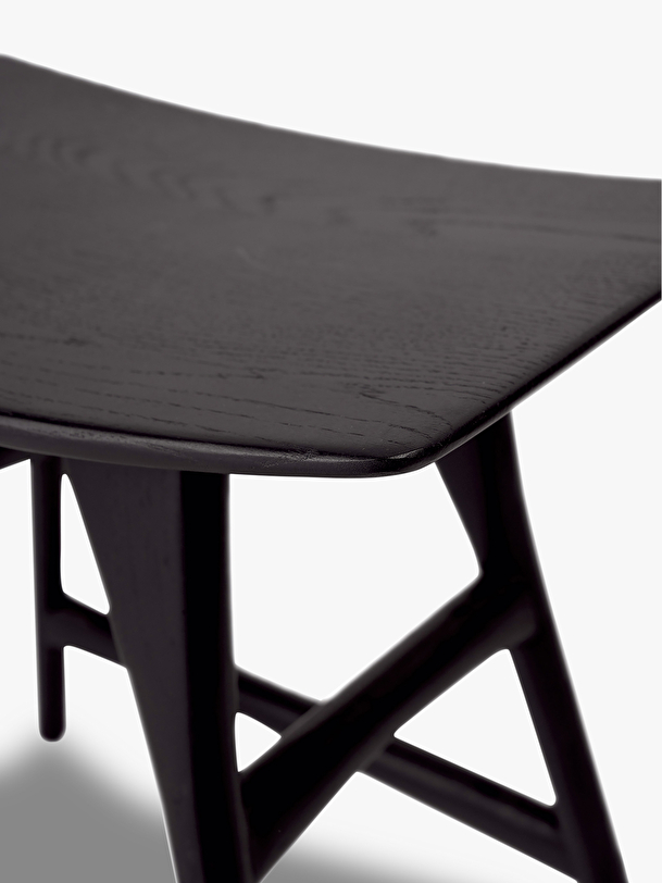 TABOURET OSSO GRAIN AND GREEN - ETHNICRAFT Noir , Maison Bensimon