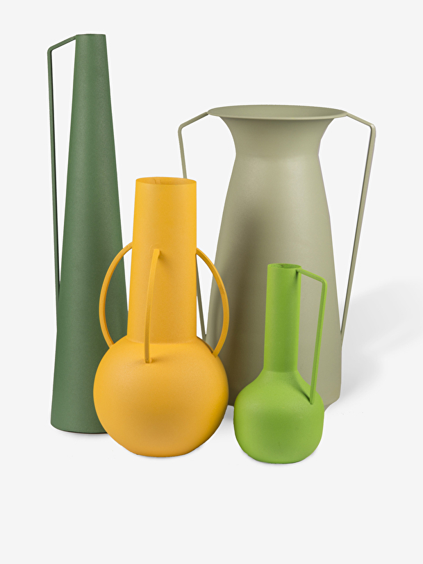 VASE HANDLE L META OLIVE CLAIR - POLSPOT... Olive clair , Maison Bensimon