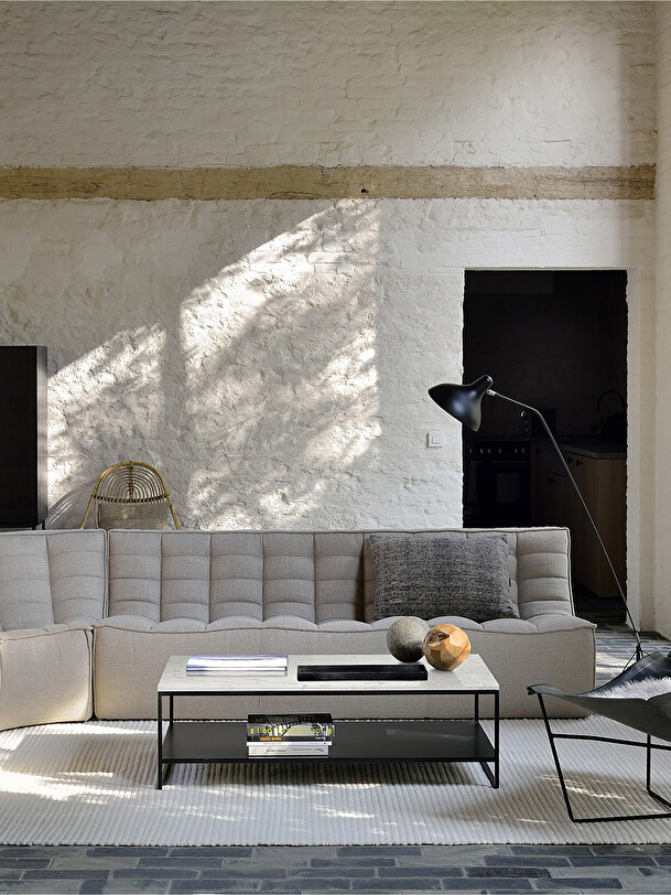 CANAPE N701 JACQUES DENEEF - ETHNICRAFT Beige , Maison Bensimon