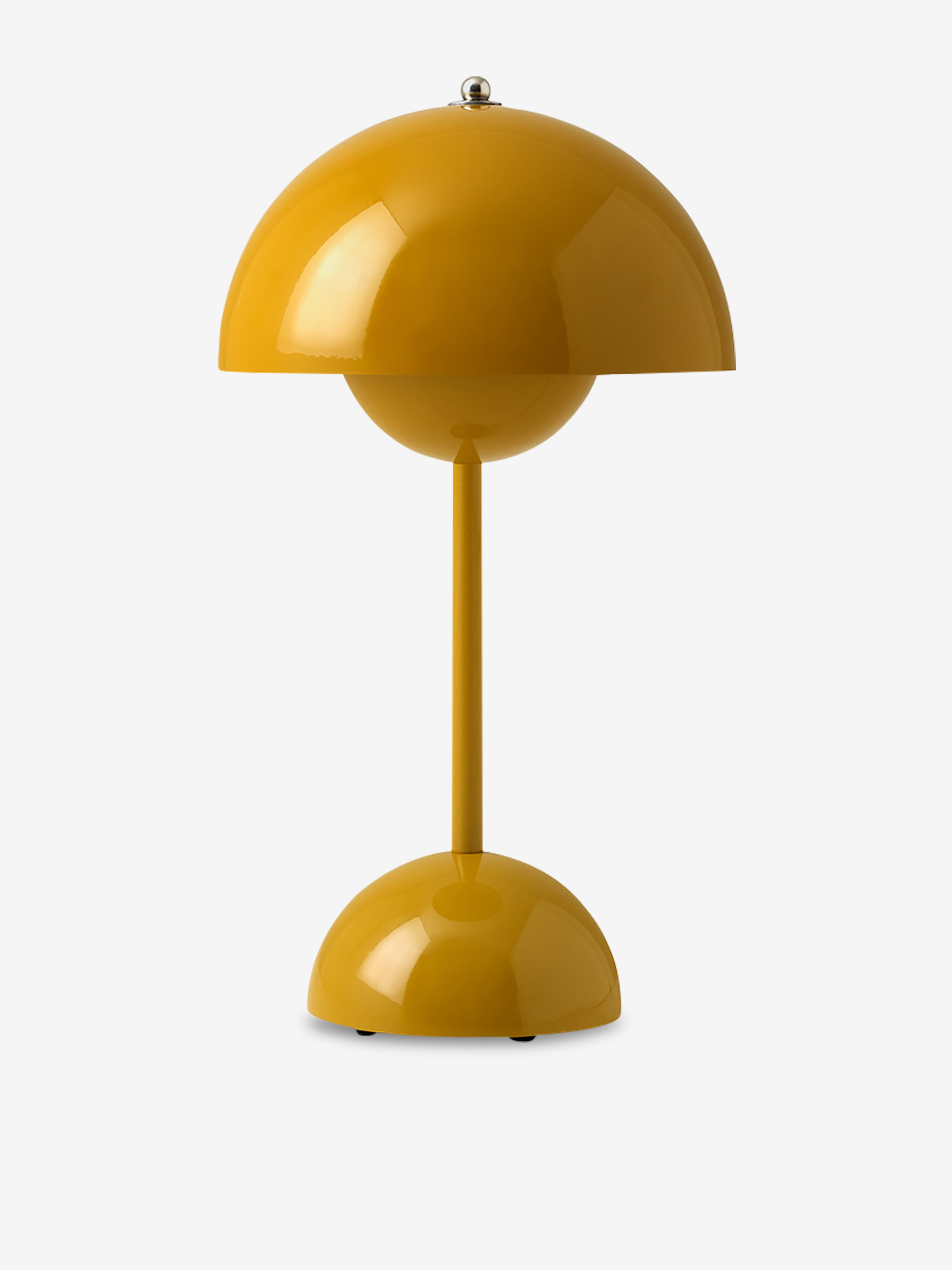 LAMPE DE TABLE SANS FIL RECHARGEABLE FLOWERPOT VP9 MOUTARDE - &TRADITION  Moutarde , Maison Bensimon