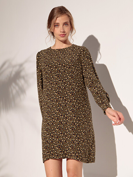 ROBE GODRINE  Dotted leopard , Prêt-à-porter Bensimon