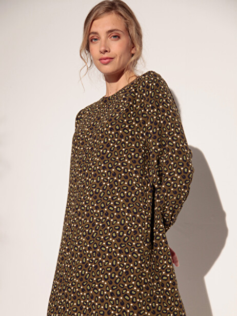 ROBE GODRINE  Dotted leopard , Pr&ecirc;t-&agrave;-porter Bensimon