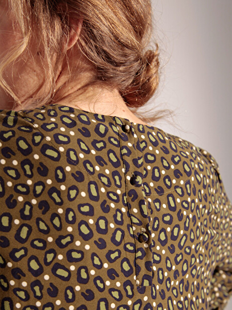 ROBE GODRINE  Dotted leopard , Prêt-à-porter Bensimon