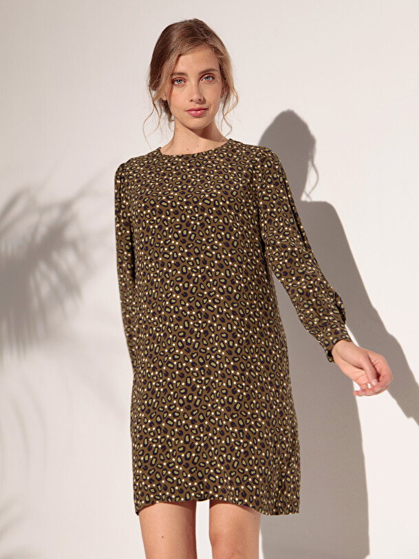 ROBE GODRINE  Dotted leopard , Pr&ecirc;t-&agrave;-porter Bensimon