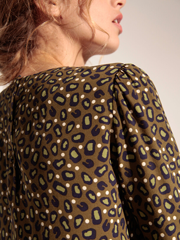 ROBE GODRINE  Dotted leopard , Pr&ecirc;t-&agrave;-porter Bensimon