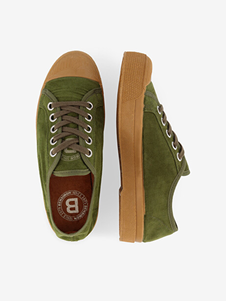 ROMY B79 BABY CORDUROY  Olive , Tennis & Chaussures Bensimon