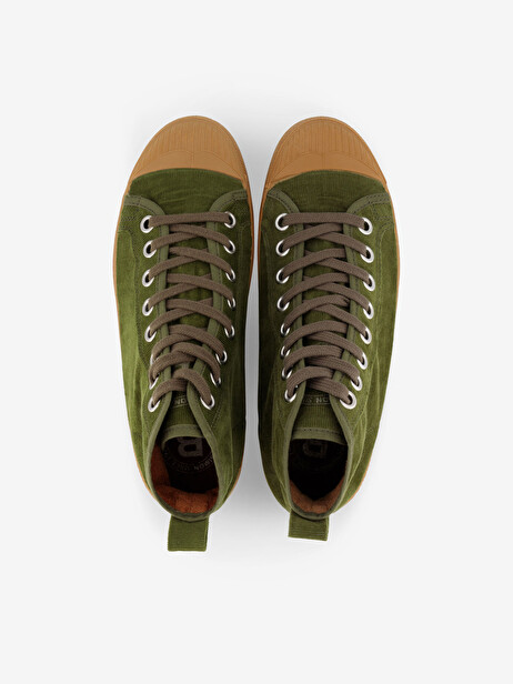 STELLA B79 BABY CORDUROY  Olive , Tennis & Chaussures Bensimon