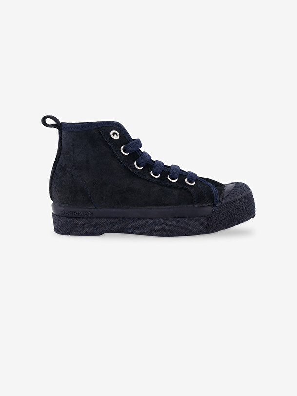 STELLA B79 SUEDE LEATHER ENFANT  Marine , Tennis & Chaussures Bensimon
