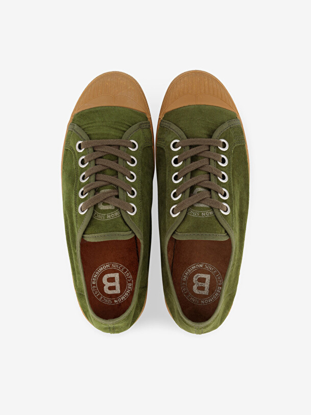 ROMY B79 BABY CORDUROY Olive , Tennis & Chaussures Bensimon
