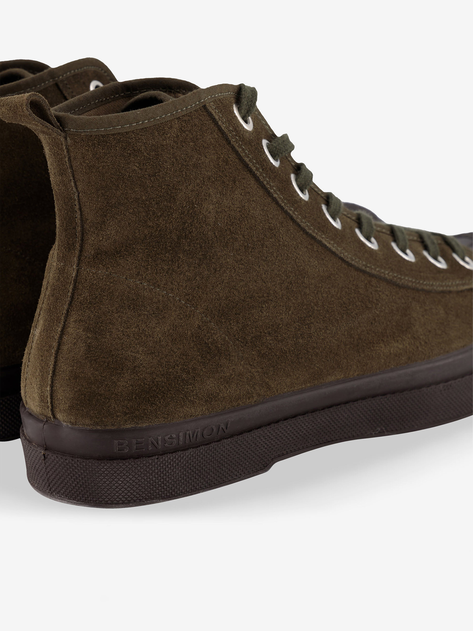 STELLA B79 SUEDE LEATHER Kaki , Tennis & Chaussures Bensimon