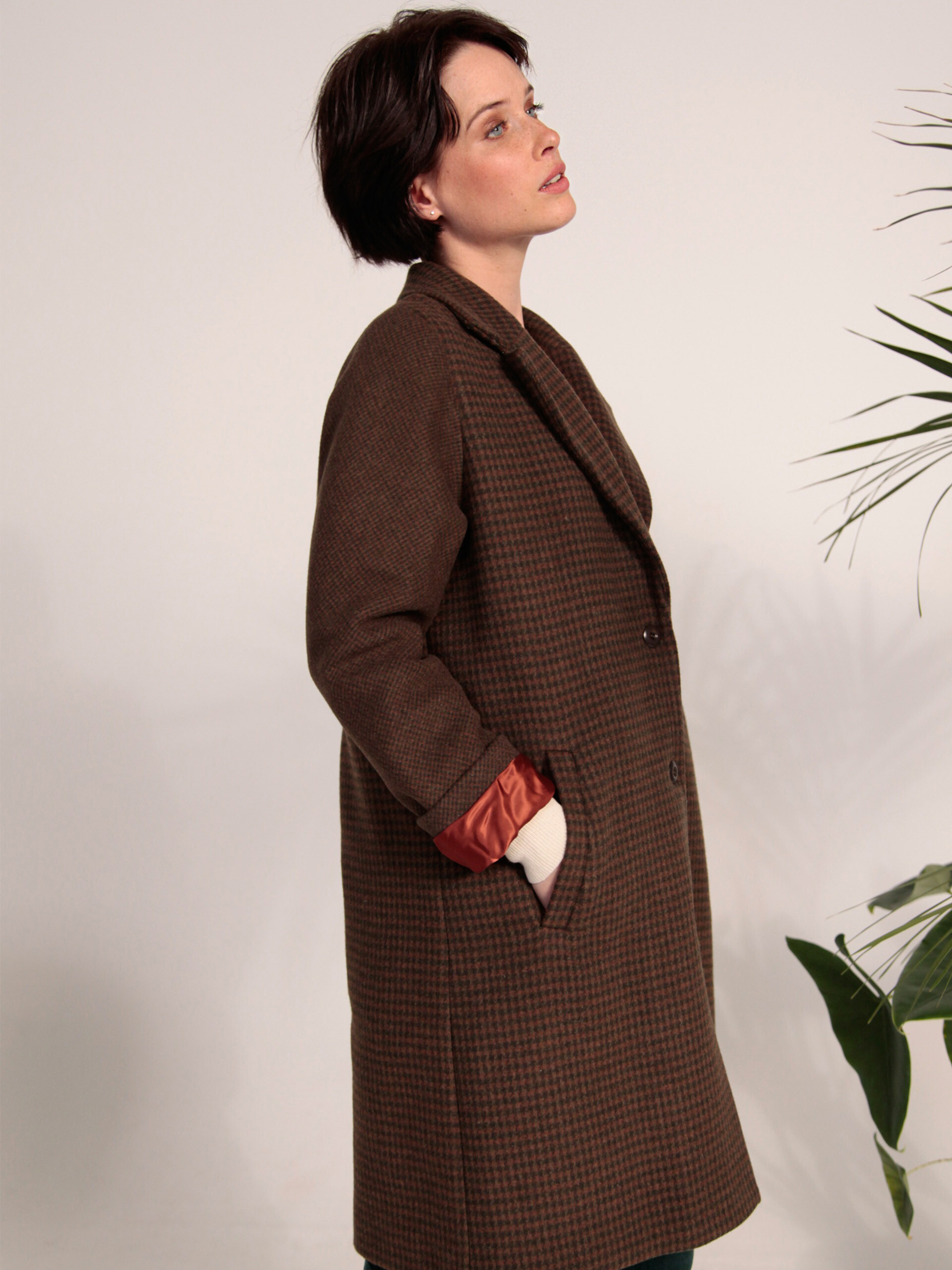 MANTEAU GAETAN Kaki , Prêt-à-porter Bensimon