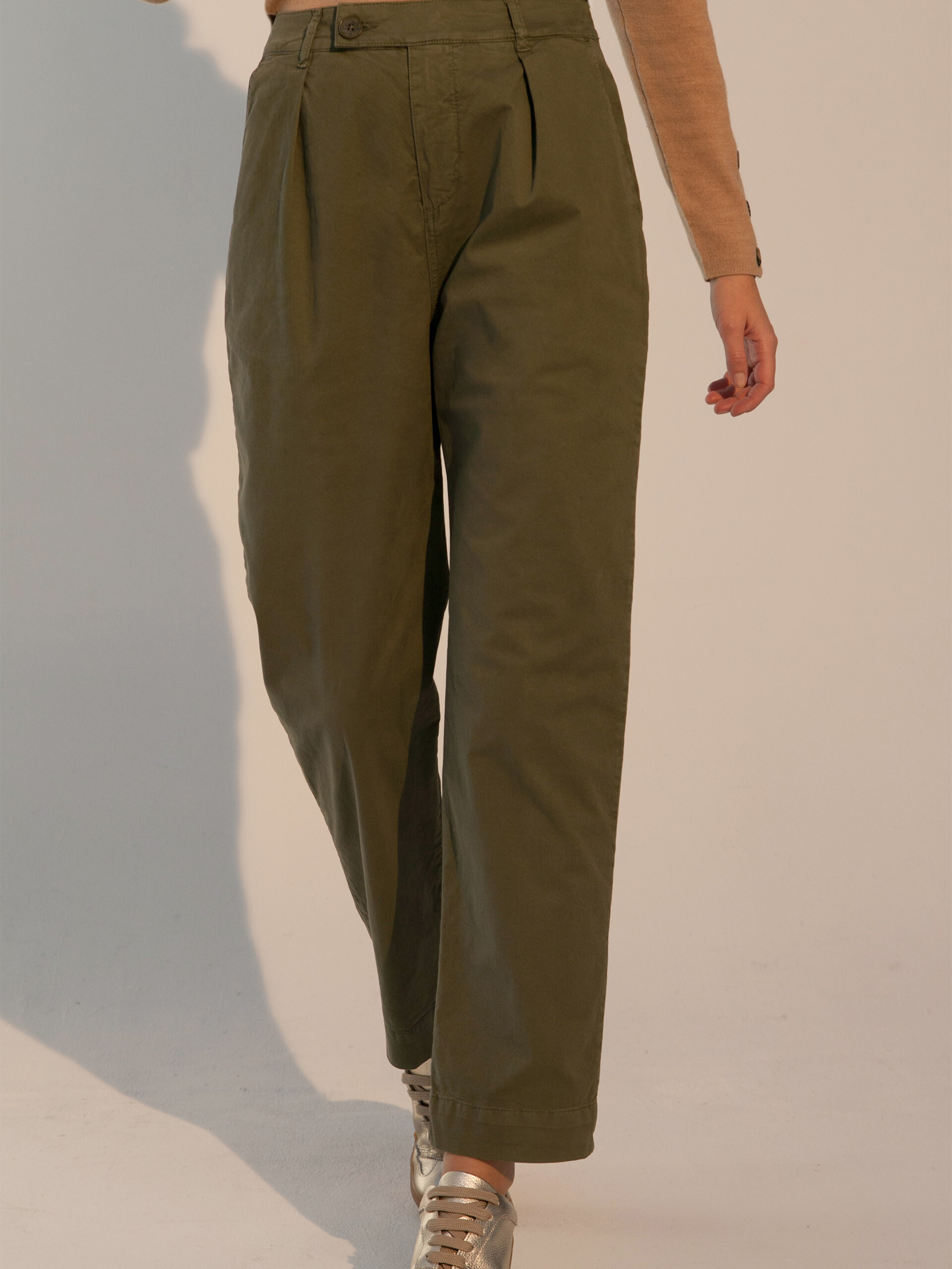 PANTALON GILOU  Kaki , Pr&ecirc;t-&agrave;-porter Bensimon