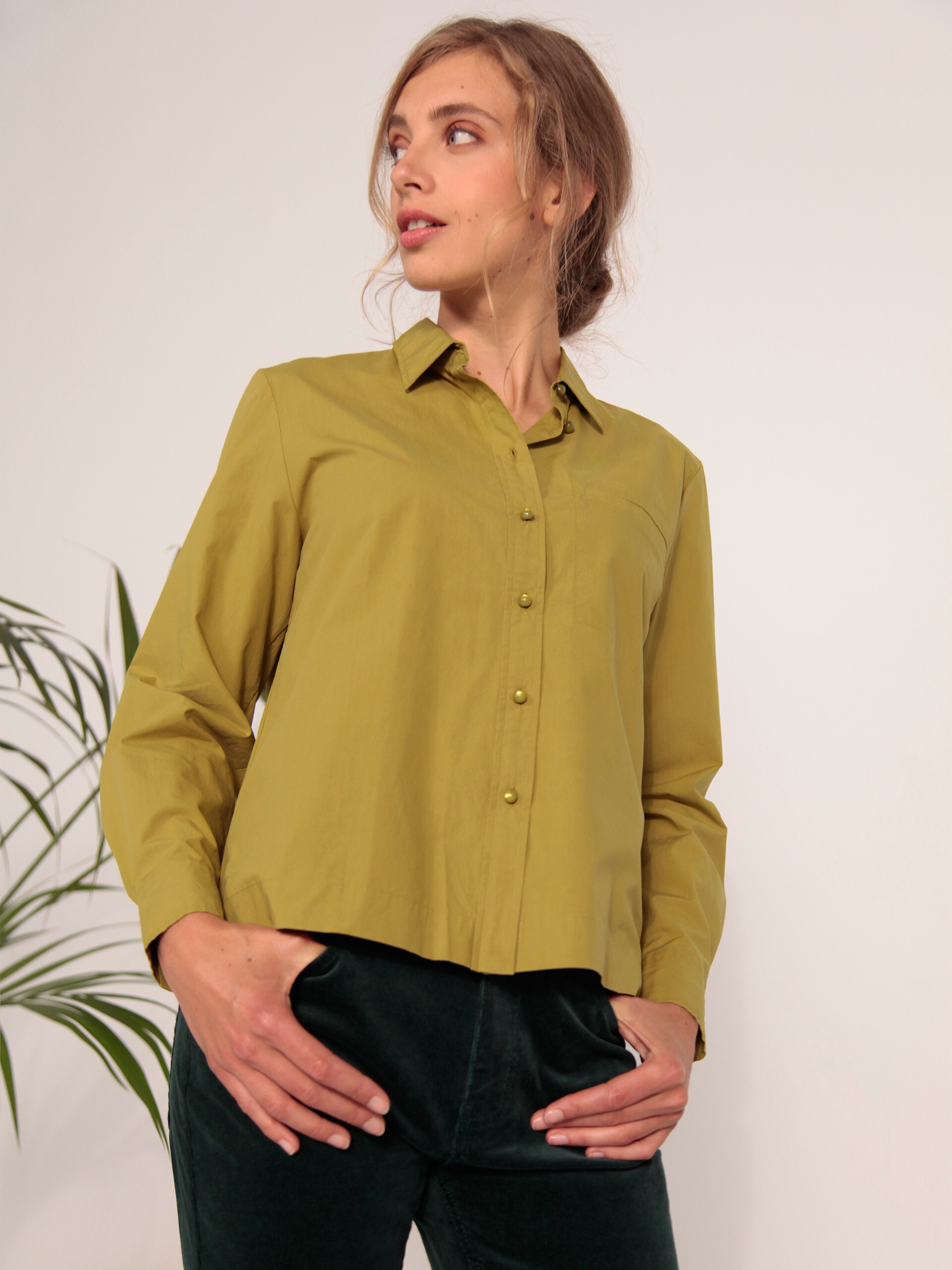 CHEMISE GALICIA  Tilleul , Pr&ecirc;t-&agrave;-porter Bensimon