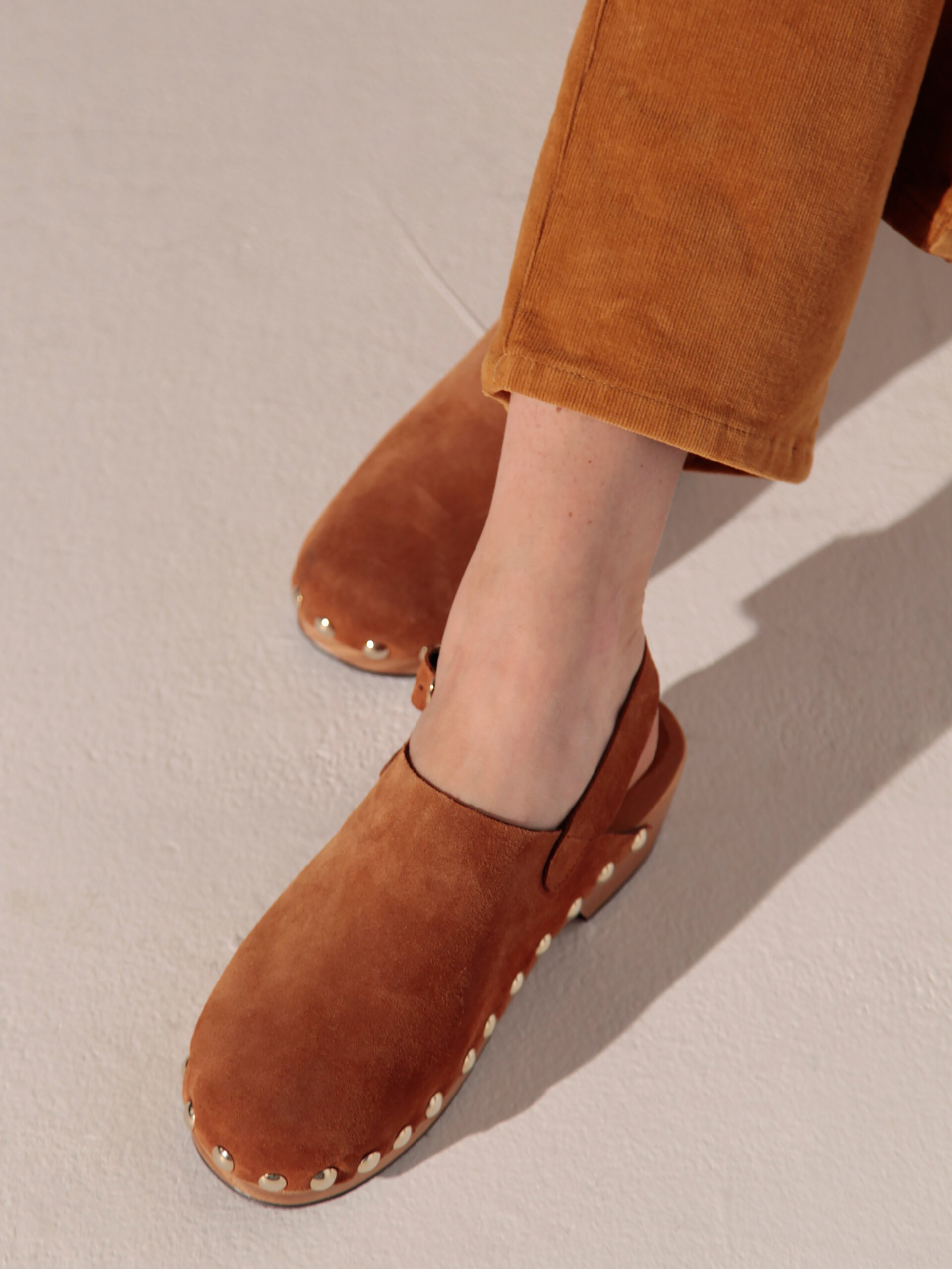 SABOTS Camel , Prêt-à-porter Bensimon