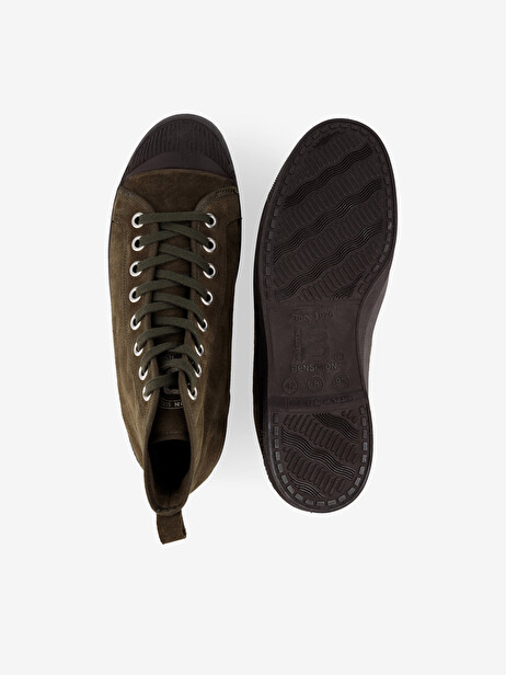 STELLA B79 SUEDE LEATHER  Kaki , Tennis & Chaussures Bensimon