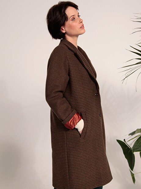 MANTEAU GAETAN  Kaki , Pr&ecirc;t-&agrave;-porter Bensimon