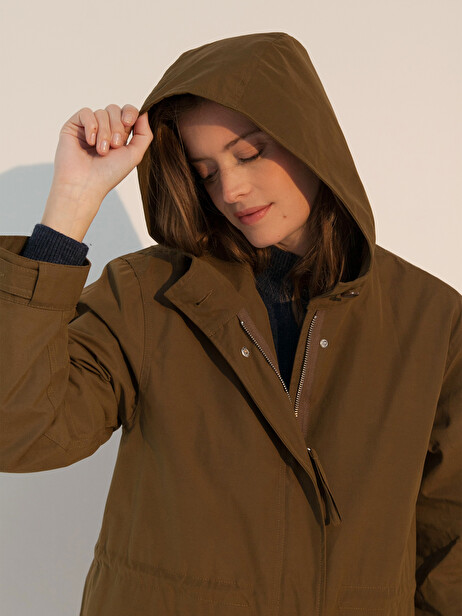 PARKA ERON  Kaki , Pr&ecirc;t-&agrave;-porter Bensimon