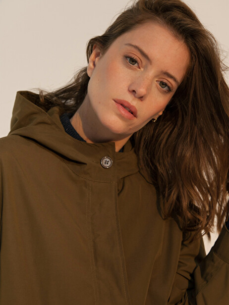 PARKA ERON  Kaki , Pr&ecirc;t-&agrave;-porter Bensimon