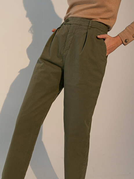 PANTALON GILOU  Kaki , Pr&ecirc;t-&agrave;-porter Bensimon
