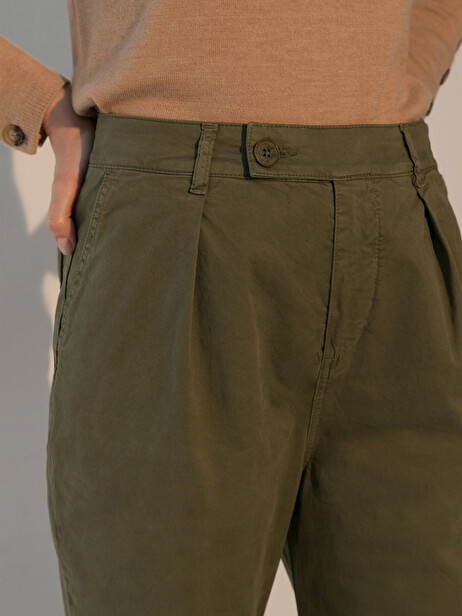 PANTALON GILOU  Kaki , Pr&ecirc;t-&agrave;-porter Bensimon