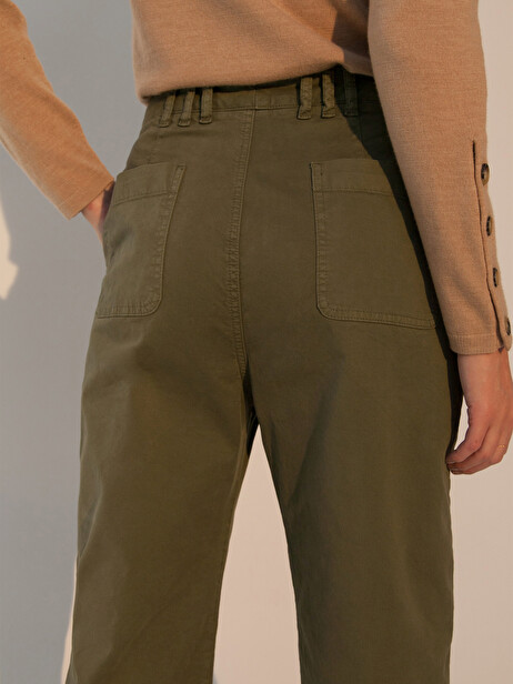 PANTALON GILOU  Kaki , Pr&ecirc;t-&agrave;-porter Bensimon