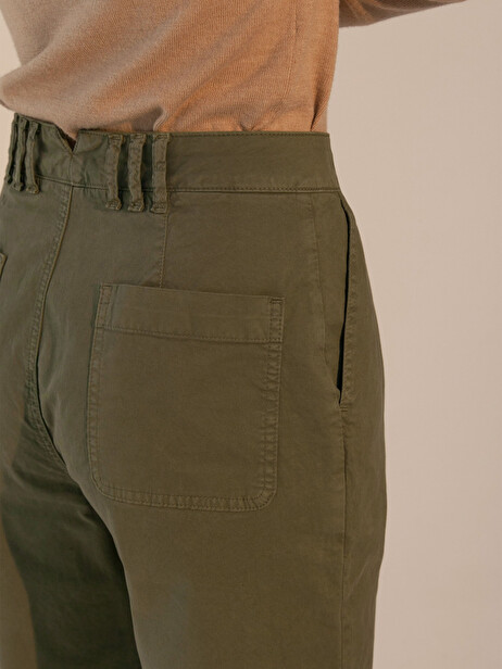 PANTALON GILOU  Kaki , Pr&ecirc;t-&agrave;-porter Bensimon