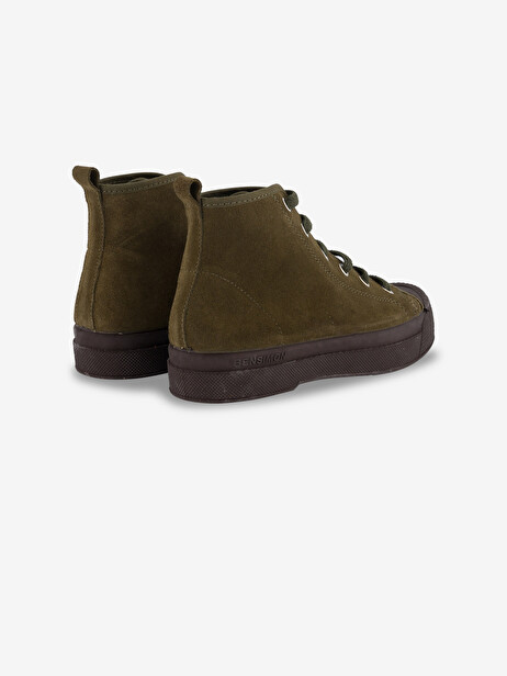 STELLA B79 SUEDE LEATHER ENFANT  Kaki , Tennis & Chaussures Bensimon