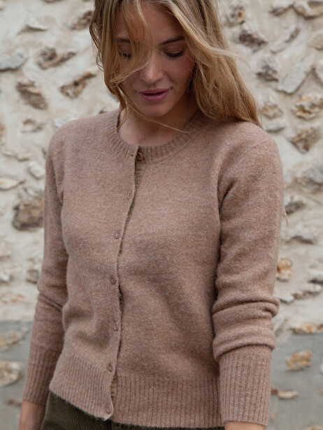 GILET GILLES  Camel , Pr&ecirc;t-&agrave;-porter Bensimon