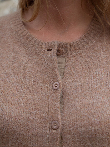 GILET GILLES  Camel , Pr&ecirc;t-&agrave;-porter Bensimon