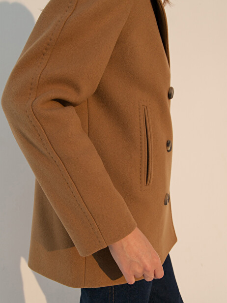 MANTEAU GASTON  Camel , Pr&ecirc;t-&agrave;-porter Bensimon