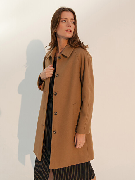 MANTEAU AQUILON  Camel , Pr&ecirc;t-&agrave;-porter Bensimon