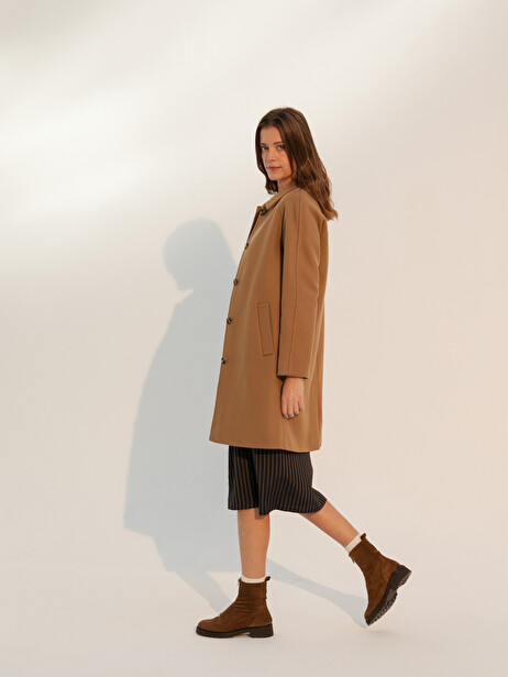MANTEAU AQUILON  Camel , Pr&ecirc;t-&agrave;-porter Bensimon