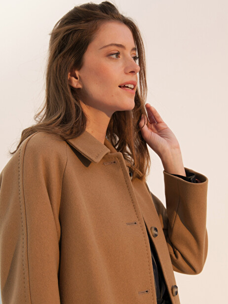 MANTEAU AQUILON  Camel , Pr&ecirc;t-&agrave;-porter Bensimon