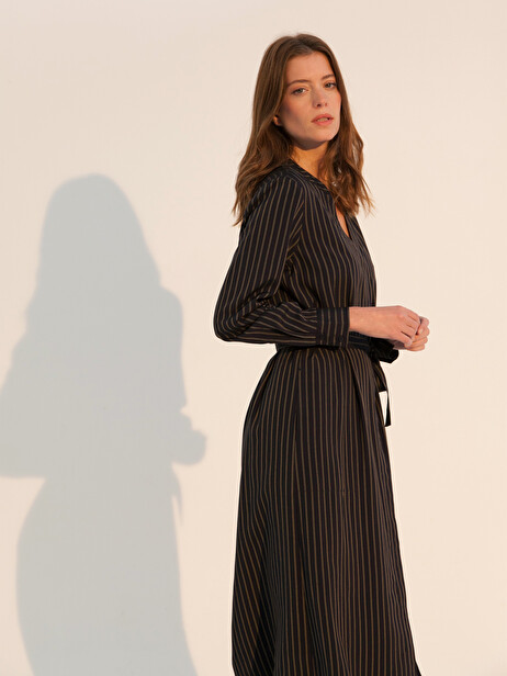 ROBE GRETCHEN  Rayures , Pr&ecirc;t-&agrave;-porter Bensimon