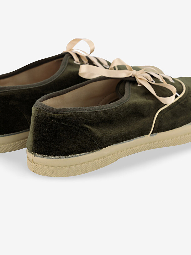 TENNIS VELOURS FEMME  Kaki , Tennis & Chaussures Bensimon