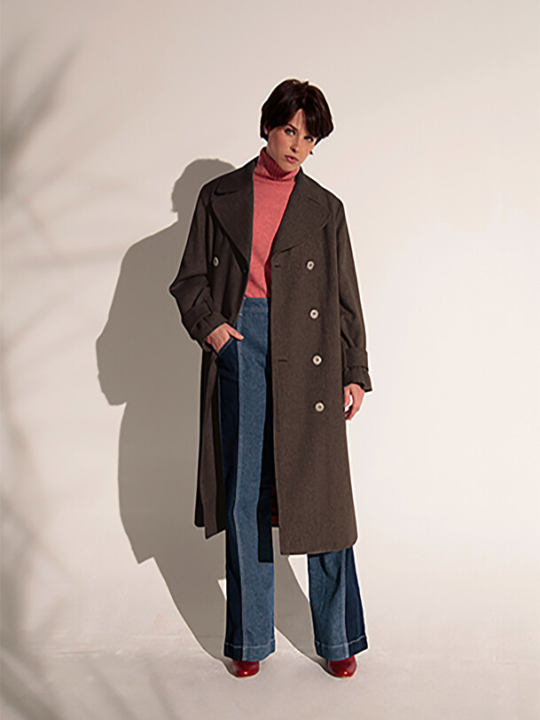 MANTEAU GIUSEPPE  Kaki , Pr&ecirc;t-&agrave;-porter Bensimon
