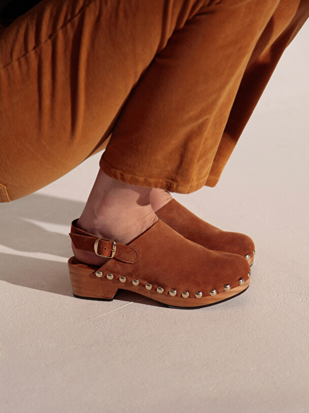 SABOTS Camel , Prêt-à-porter Bensimon