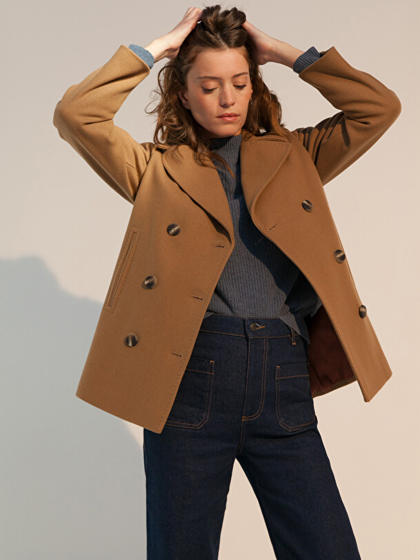 MANTEAU GASTON  Camel , Pr&ecirc;t-&agrave;-porter Bensimon