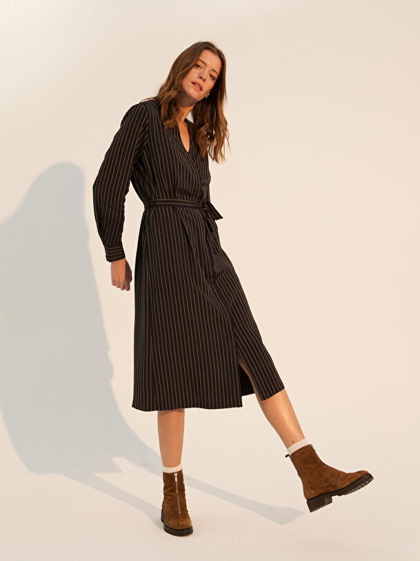 ROBE GRETCHEN  Rayures , Pr&ecirc;t-&agrave;-porter Bensimon