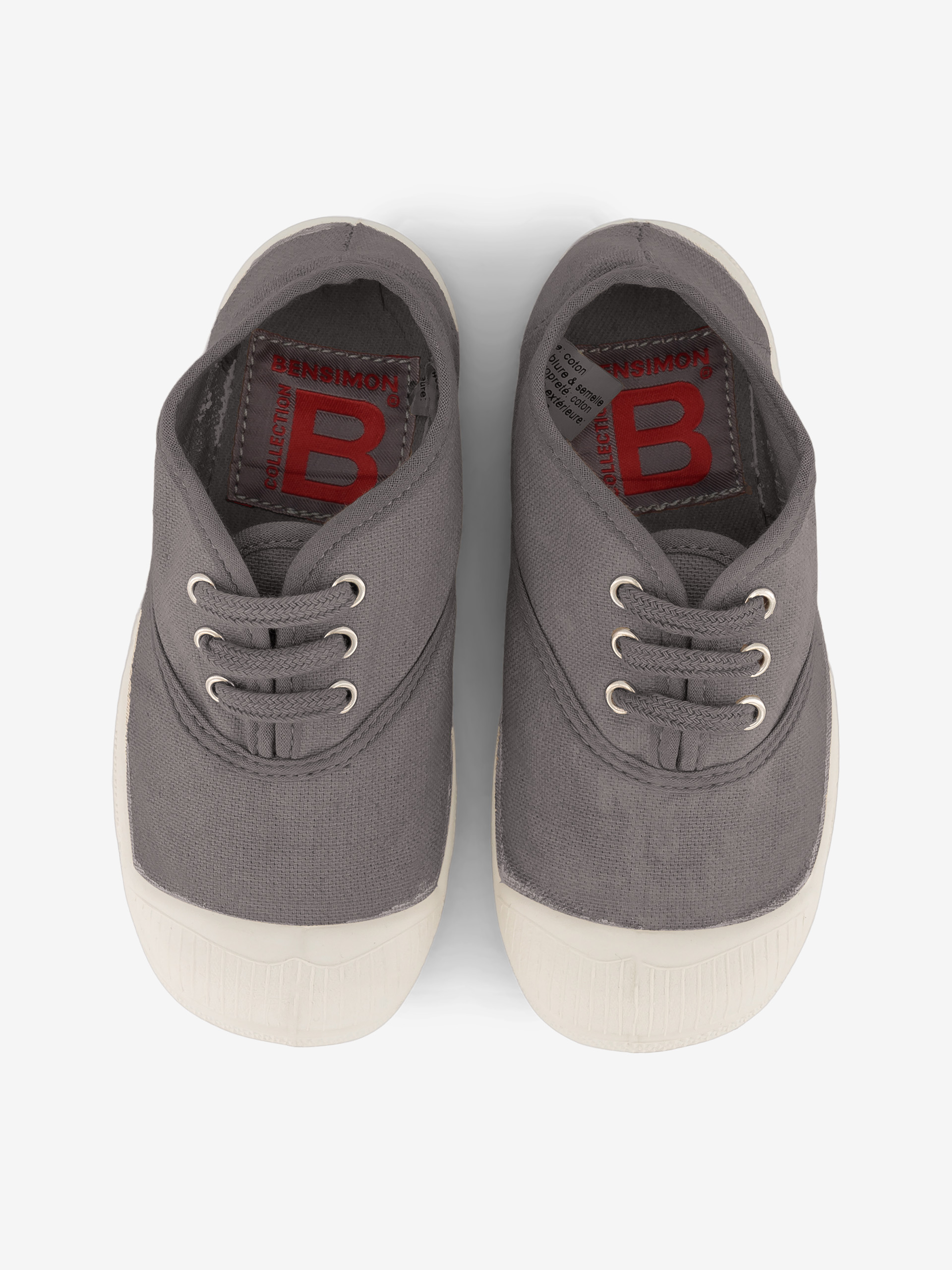TENNIS LACETS ENFANT  Gris , Tennis & Chaussures Bensimon