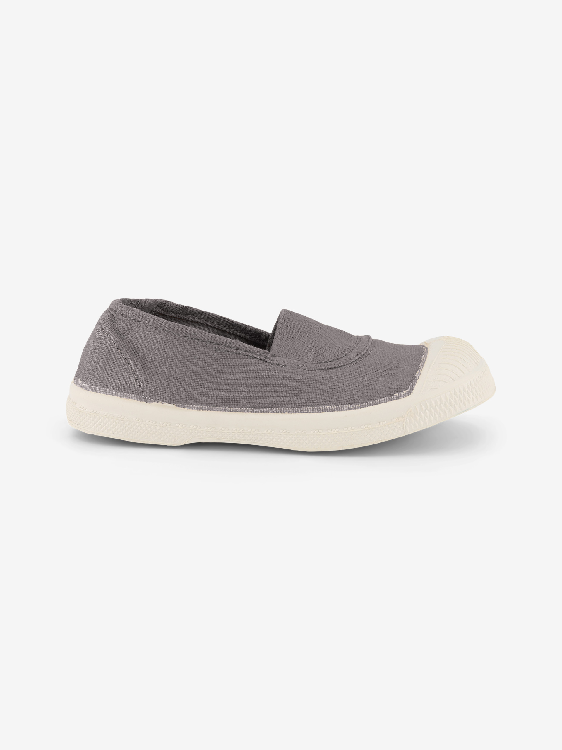 TENNIS ELASTIQUE ENFANT  Gris , Tennis & Chaussures Bensimon