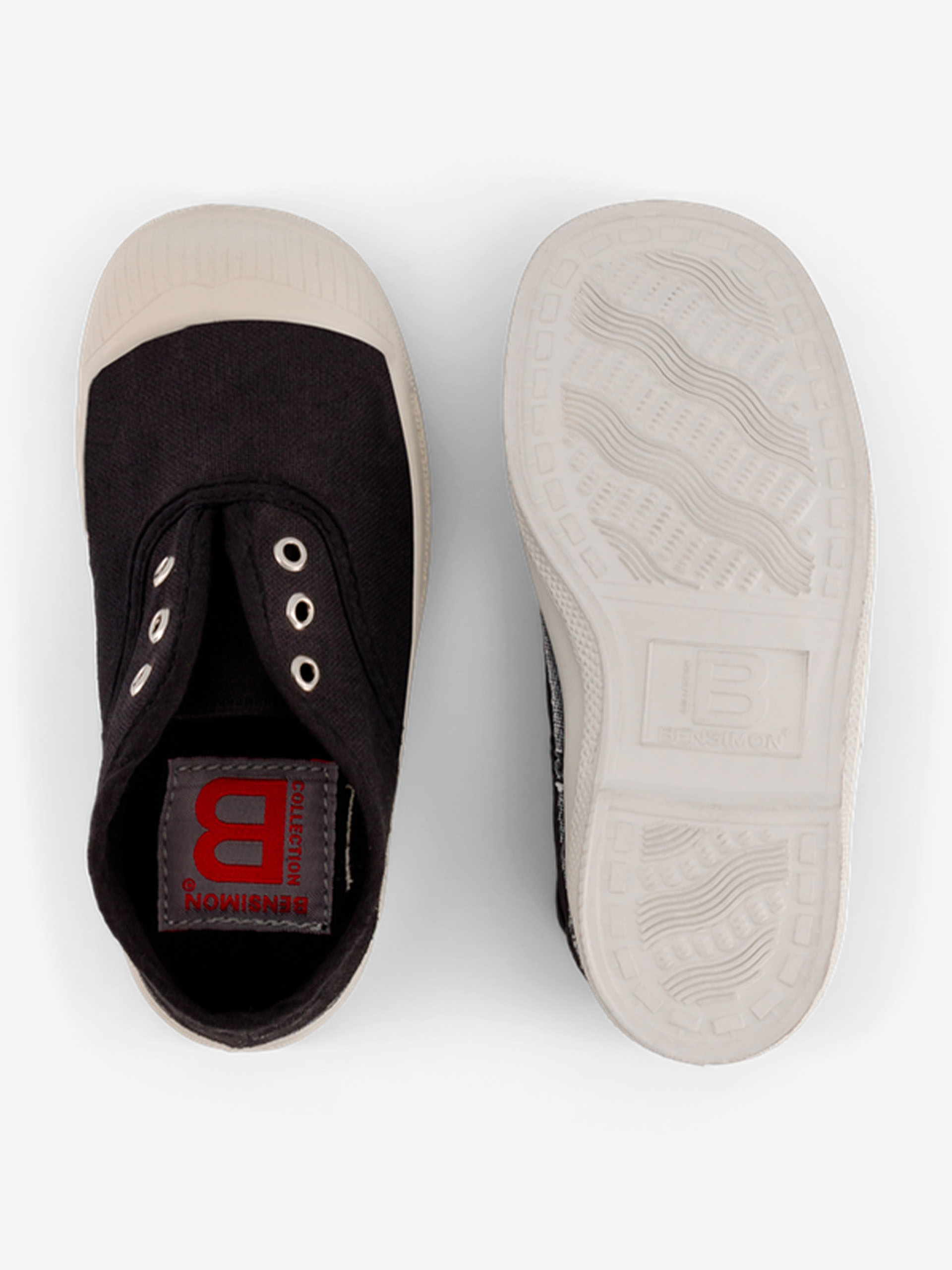 TENNIS ELASTIQUE ENFANT  Carbone , Tennis & Chaussures Bensimon